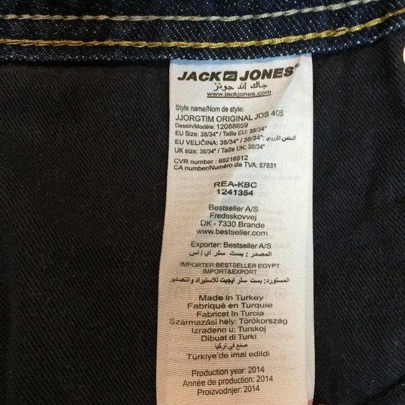 Jack & Jones Men's Size 34  Slim Fit Jeans - Picture 10 of 13